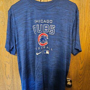 NWOT Nike Chicago Cubs Blue LEGEND PRACTICE VELOCITY Short Sleeve T Shirt XL